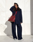 GIROCOLLO 100% PURA LANA BORDEAUX