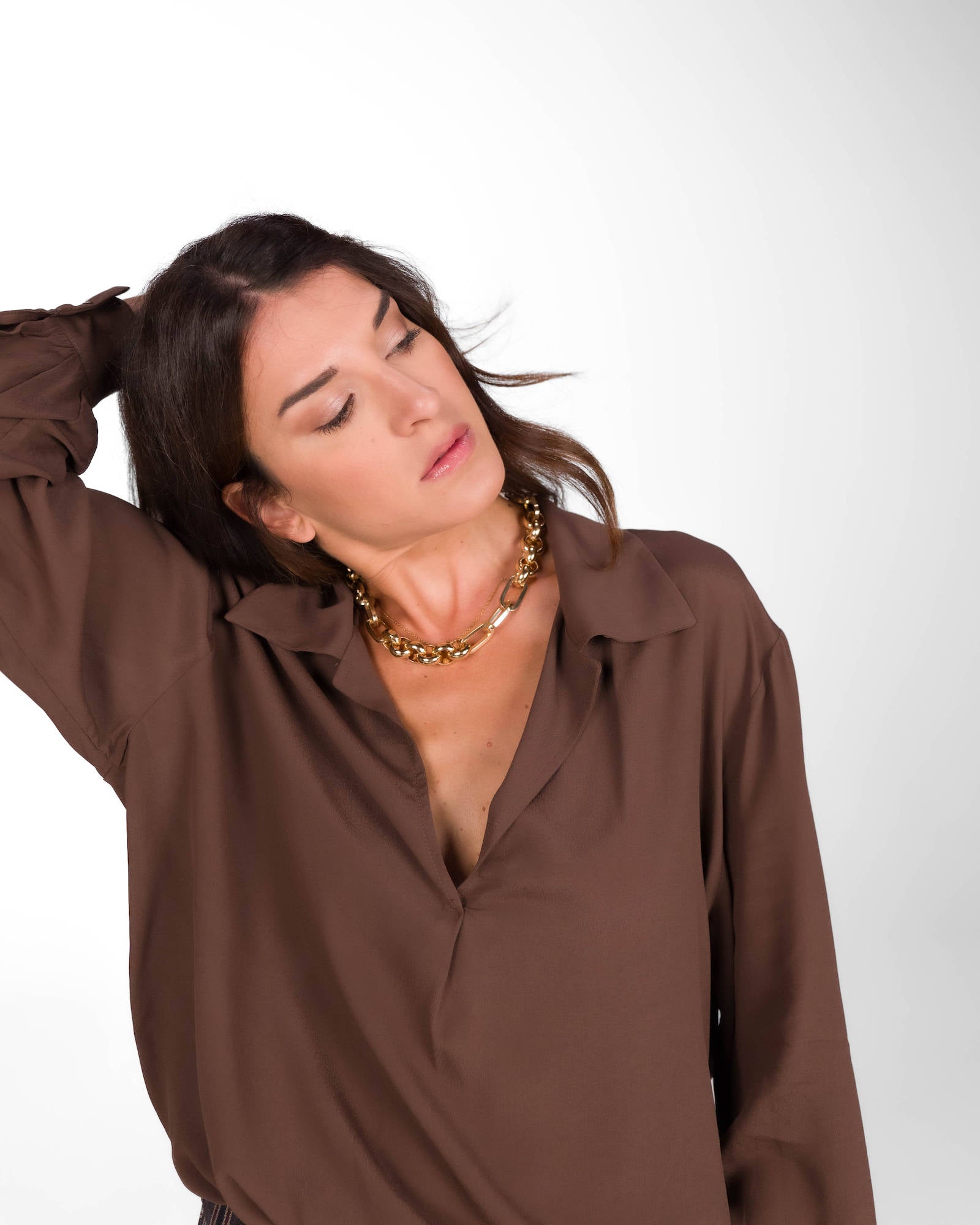 CAMICIA GIGLIO CHOCO
