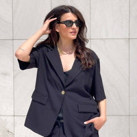 GIACCA INEZ MANICA CORTA NERO