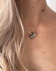 COLLANINA CON PIETRA ARGENTO