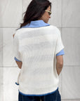 GILET IN MAGLIA SUNDAY PANNA ROYAL