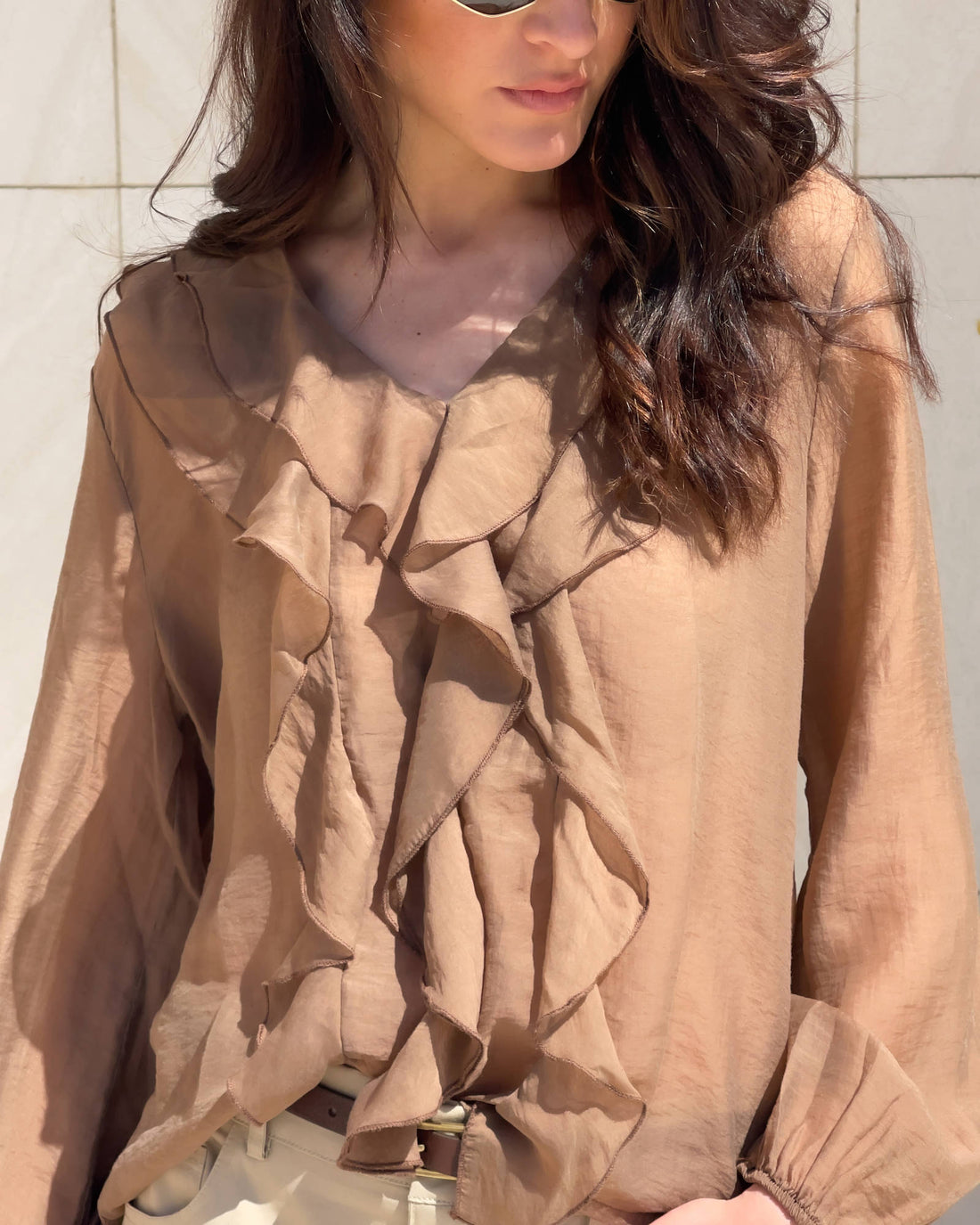 BLUSA ROUCHES OPHELIA CARRUBO