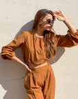 BLUSA KONTATTO LADY TABACCO