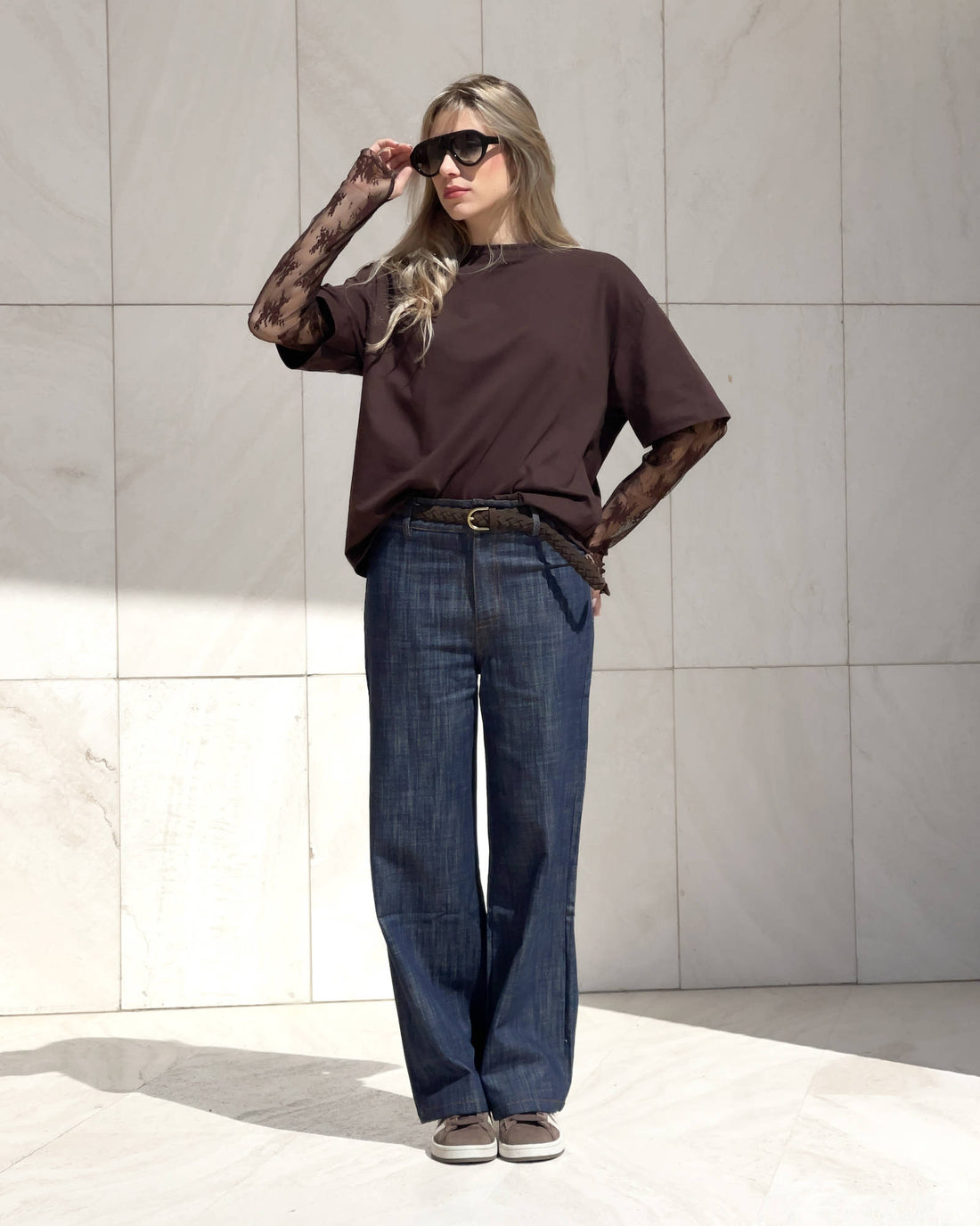 T-SHIRT PARFAIT CON PIZZO CHOCO