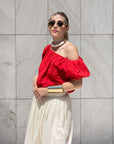 TOP GISELLE POMPEIAN RED