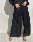 PANTALONE SATIN JADE' NERO