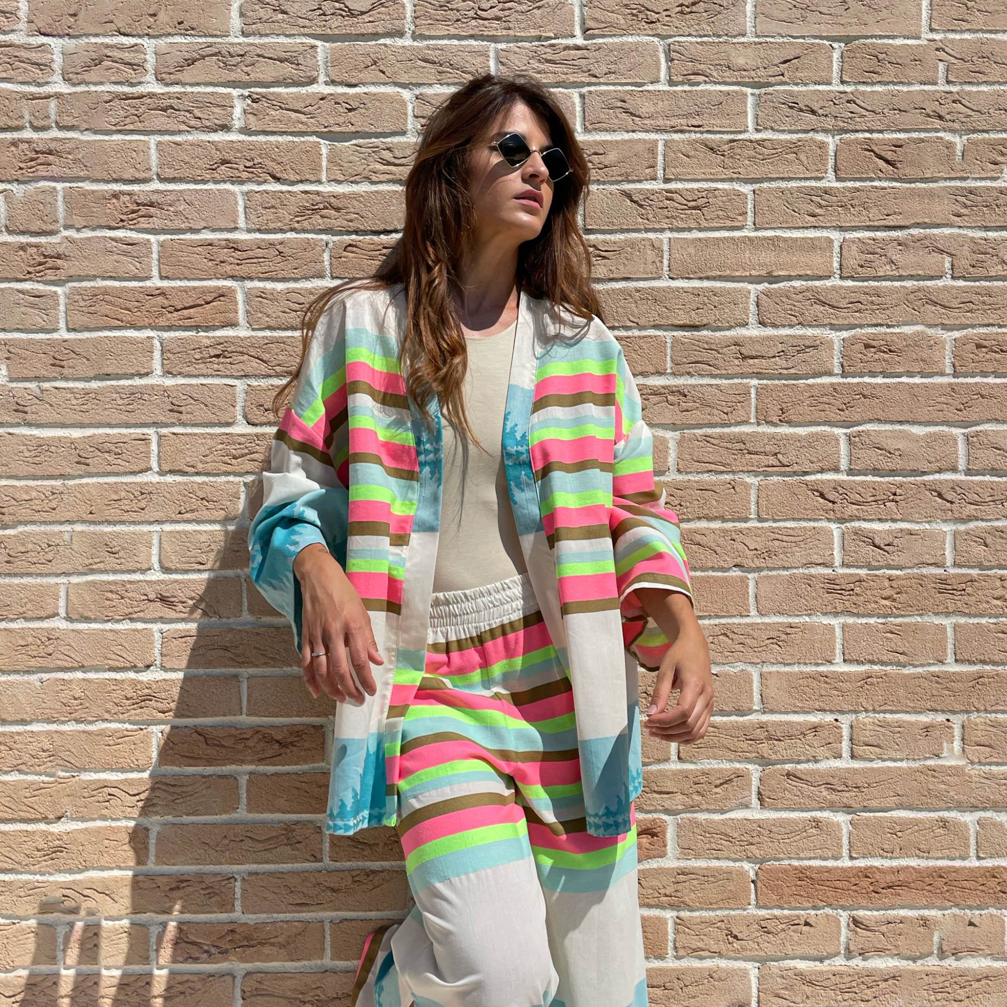 KIMONO AZTECO FLUO