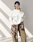 MAXI T-SHIRT BED BIANCO