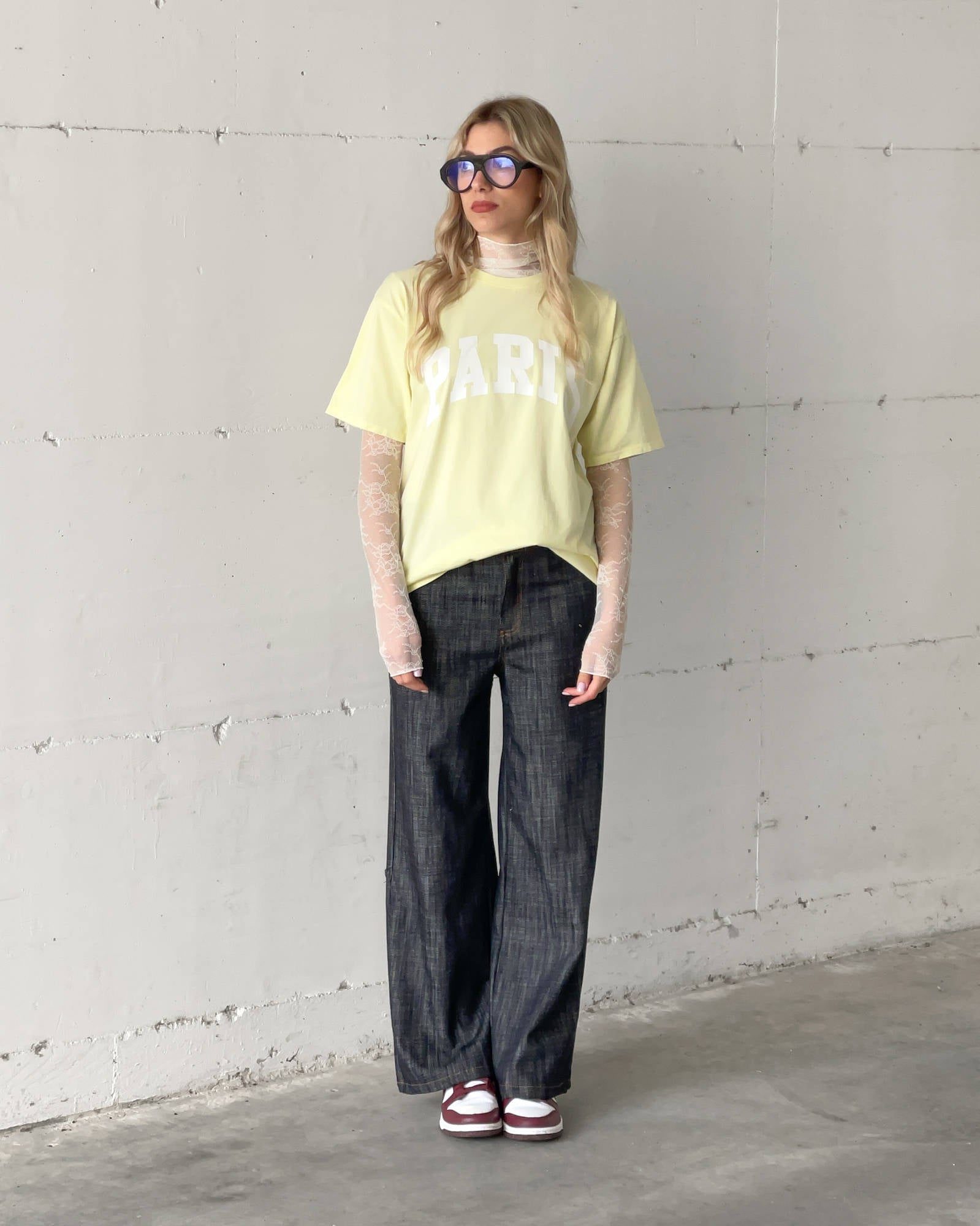 T-SHIRT PARIS GIALLO BURRO