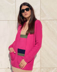 GIACCA IN MAGLIA KONTATTO PINK