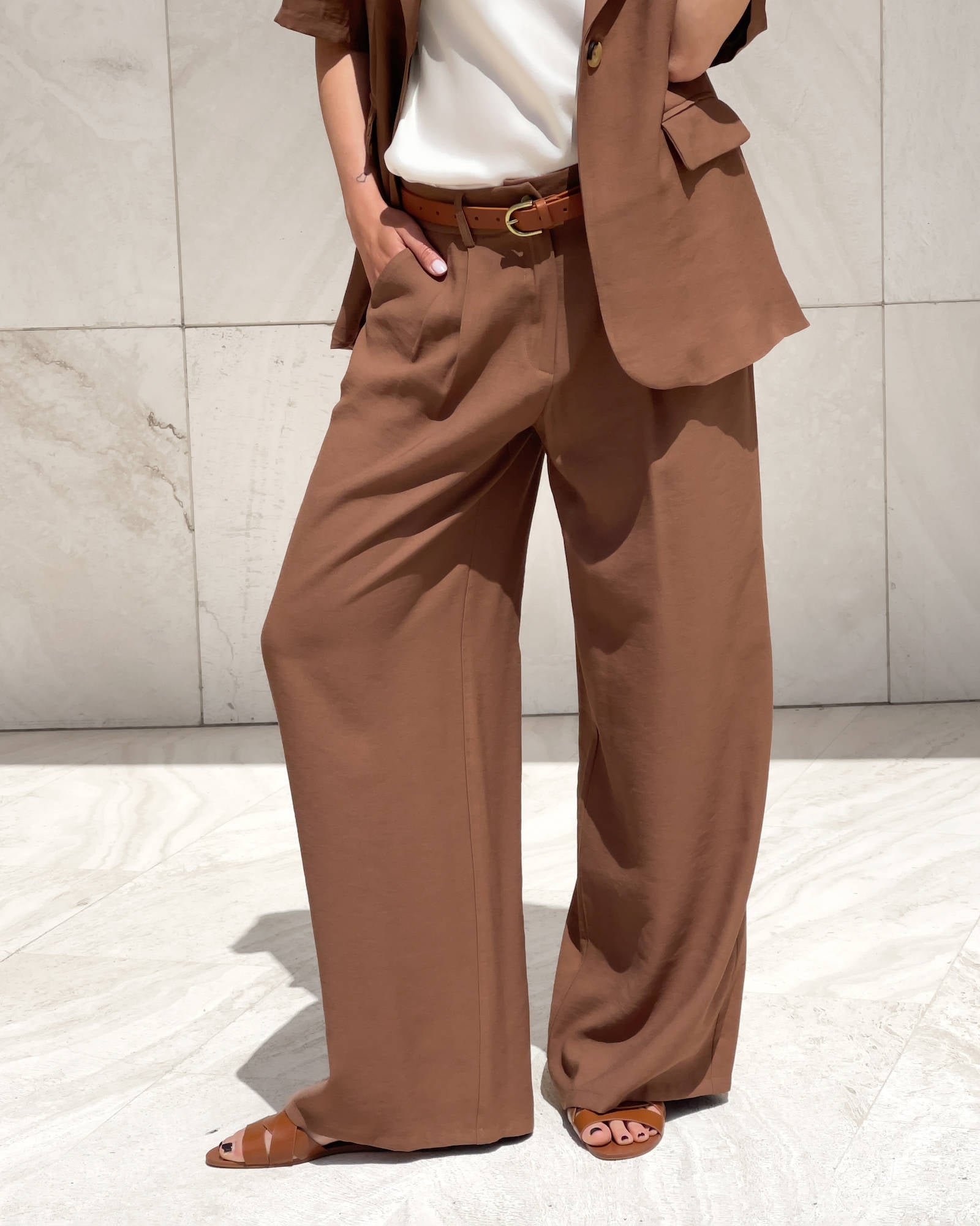 PANTALONE INEZ TABACCO