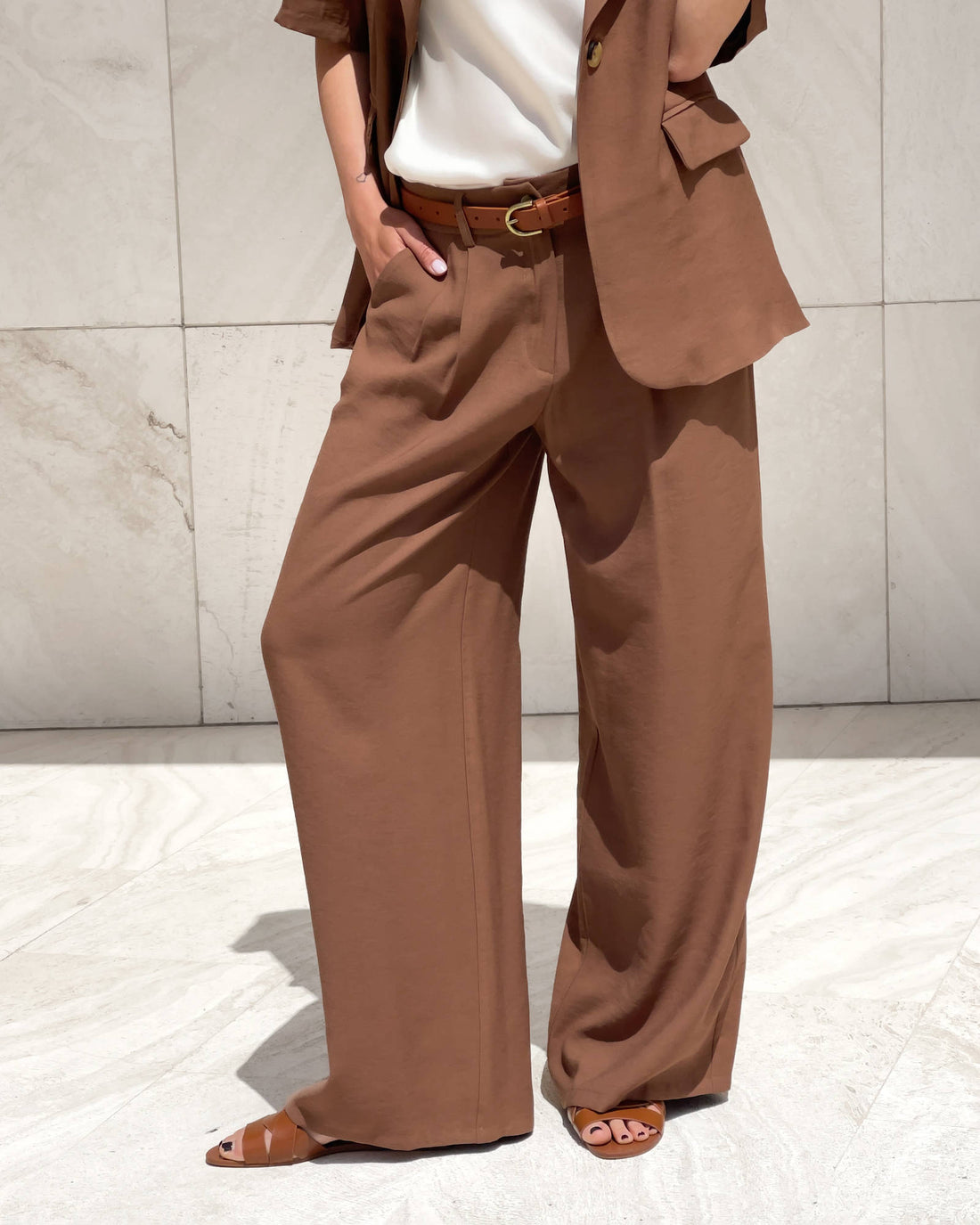 PANTALONE INEZ TABACCO