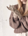 GUANTI LUNGHI VELOUR TAUPE