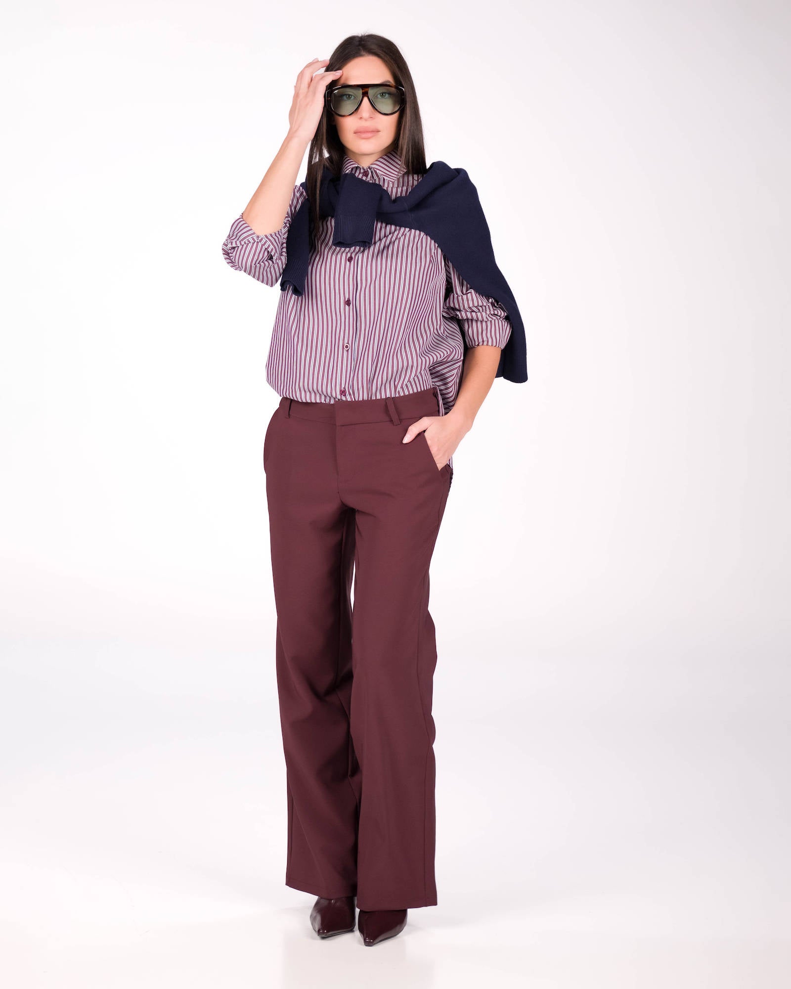 PANTALONE DERNA BORDEAUX