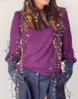 TOP CON SPALLINE ANASTASIA GRAPES
