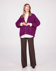 CARDIGAN ORSINA VIOLA RUGGINE