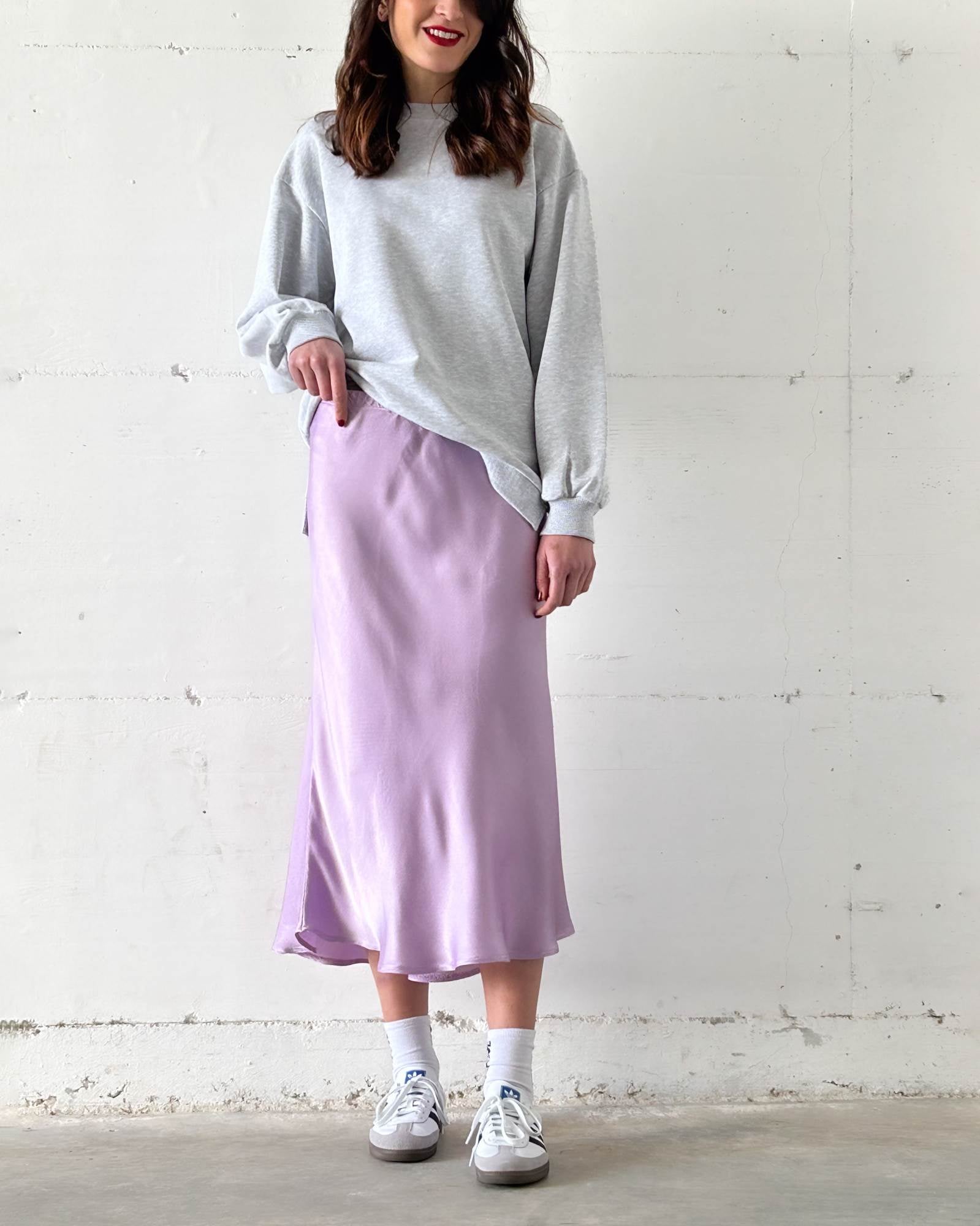 GONNA MIDI CLELIA ORCHIDEA