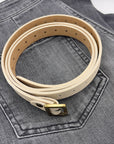 CINTURA IN PELLE LUNA LATTE