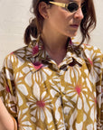 CAMICIA LEONA IN POPELINE DI VISCOSA OLIO