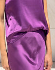 GONNA MIDI IN SATIN NORA SICILIA