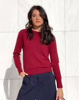 GIROCOLLO 100% PURA LANA BORDEAUX