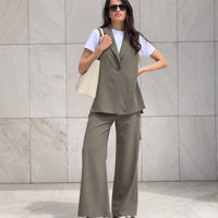 GILET ANAIS VERDE MUD