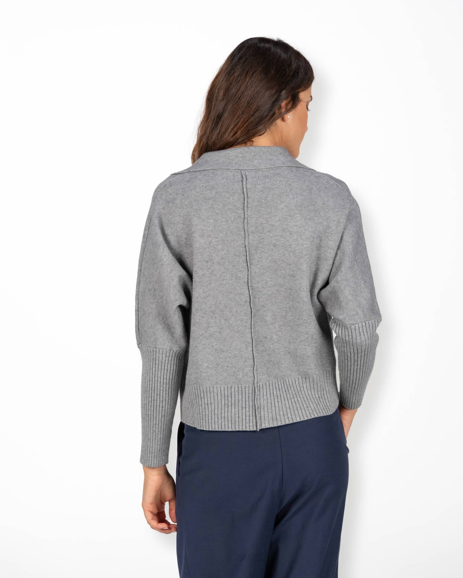 CARDIGAN IN MAGLIA KARL GRIGIO