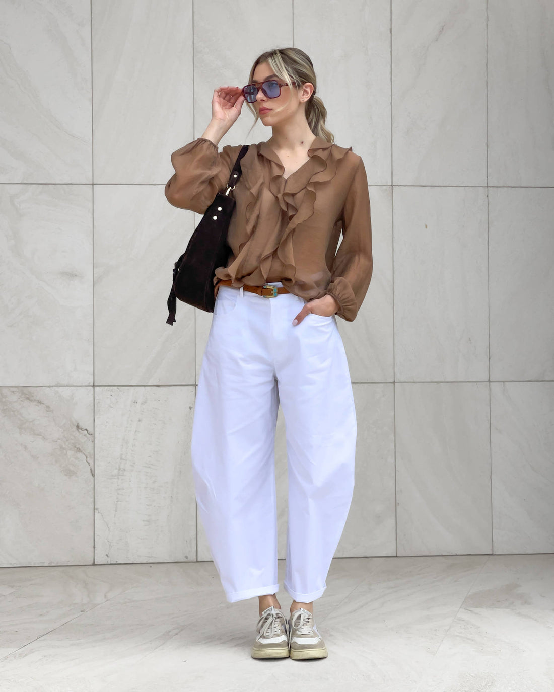BLUSA ROUCHES OPHELIA CARRUBO