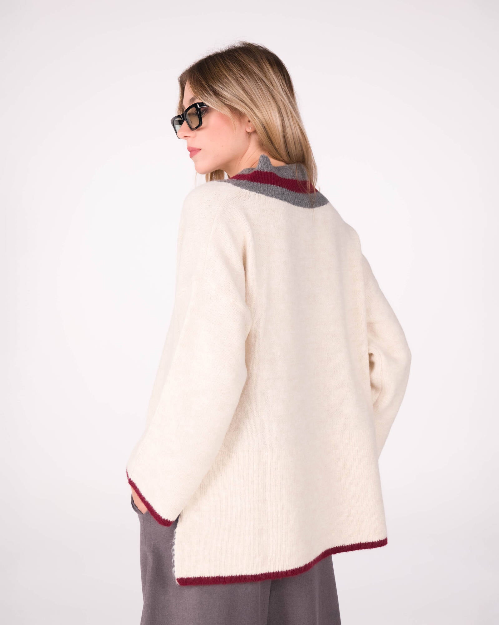 PULL ELIZA CALCE VINO GRIGIO