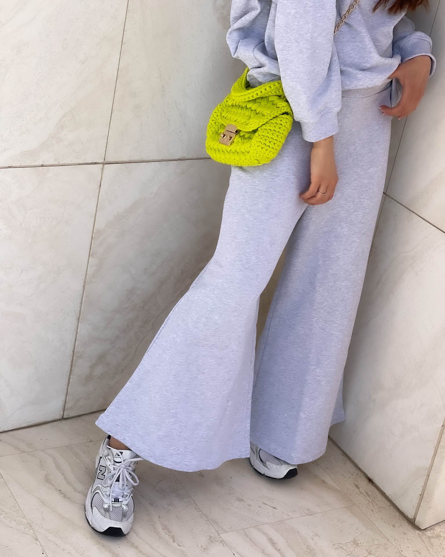 PANTALONE MILU IN FELPA MARBLE