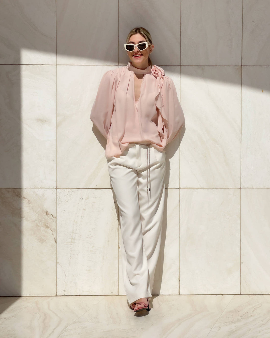BLUSA IN GEORGETTE EUDORA ROSA
