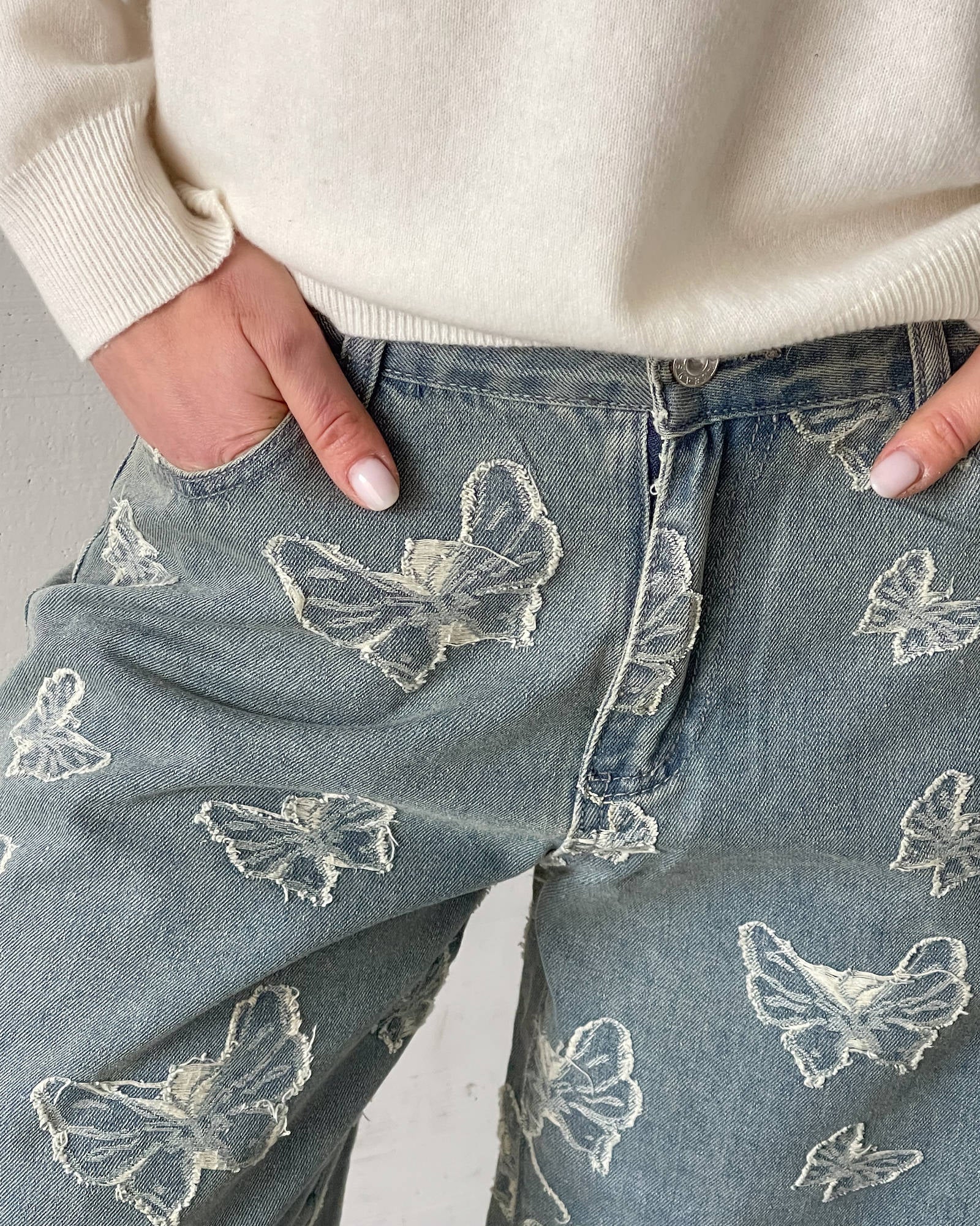 DENIM FARFALLA FADED
