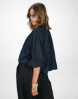 CAMICIA AVA BLU NOTTE