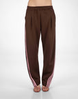 PANTALONE BARNEY OVETTO MARRONE ROSA
