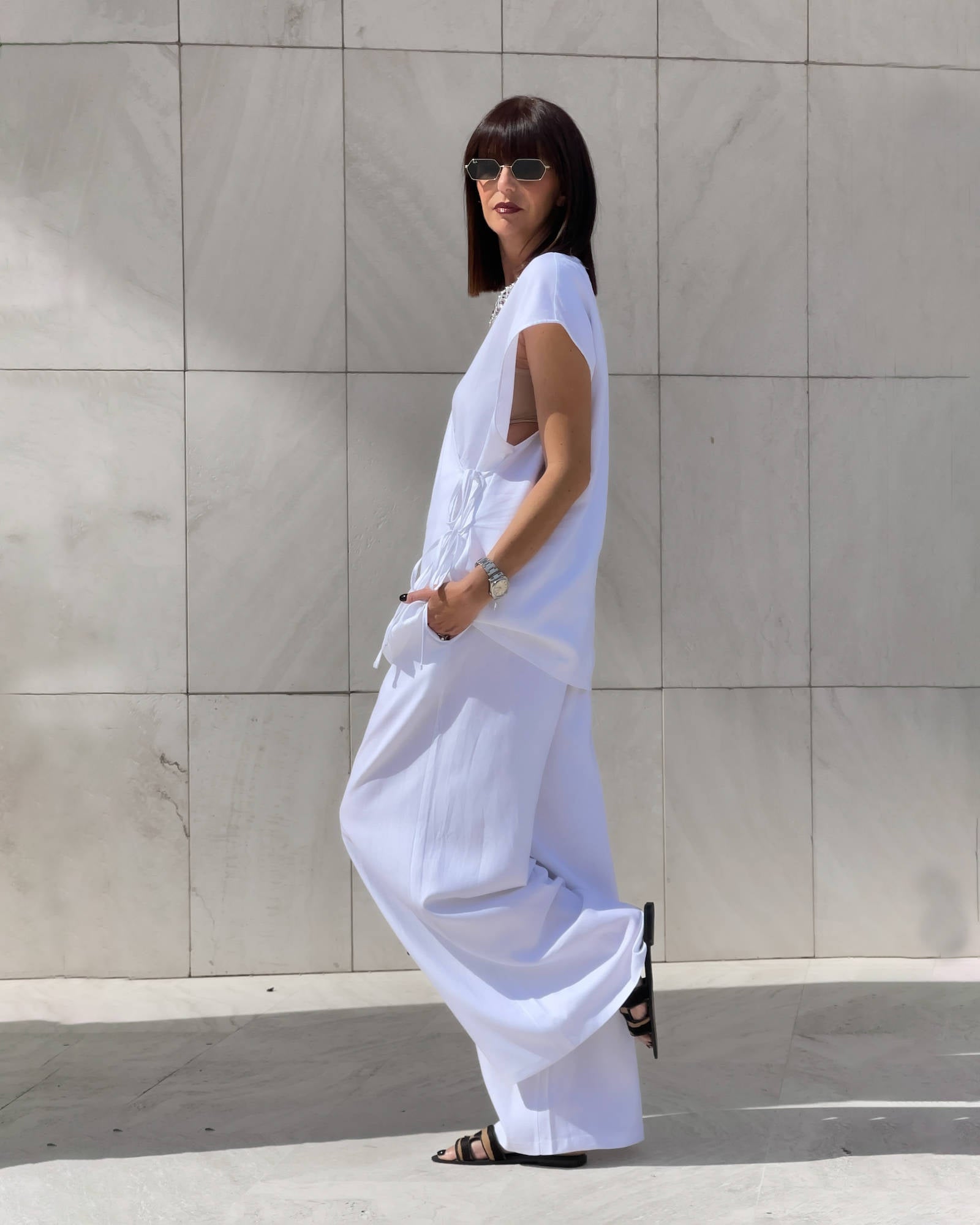 BLUSA INCROCIO DORIS OFF WHITE