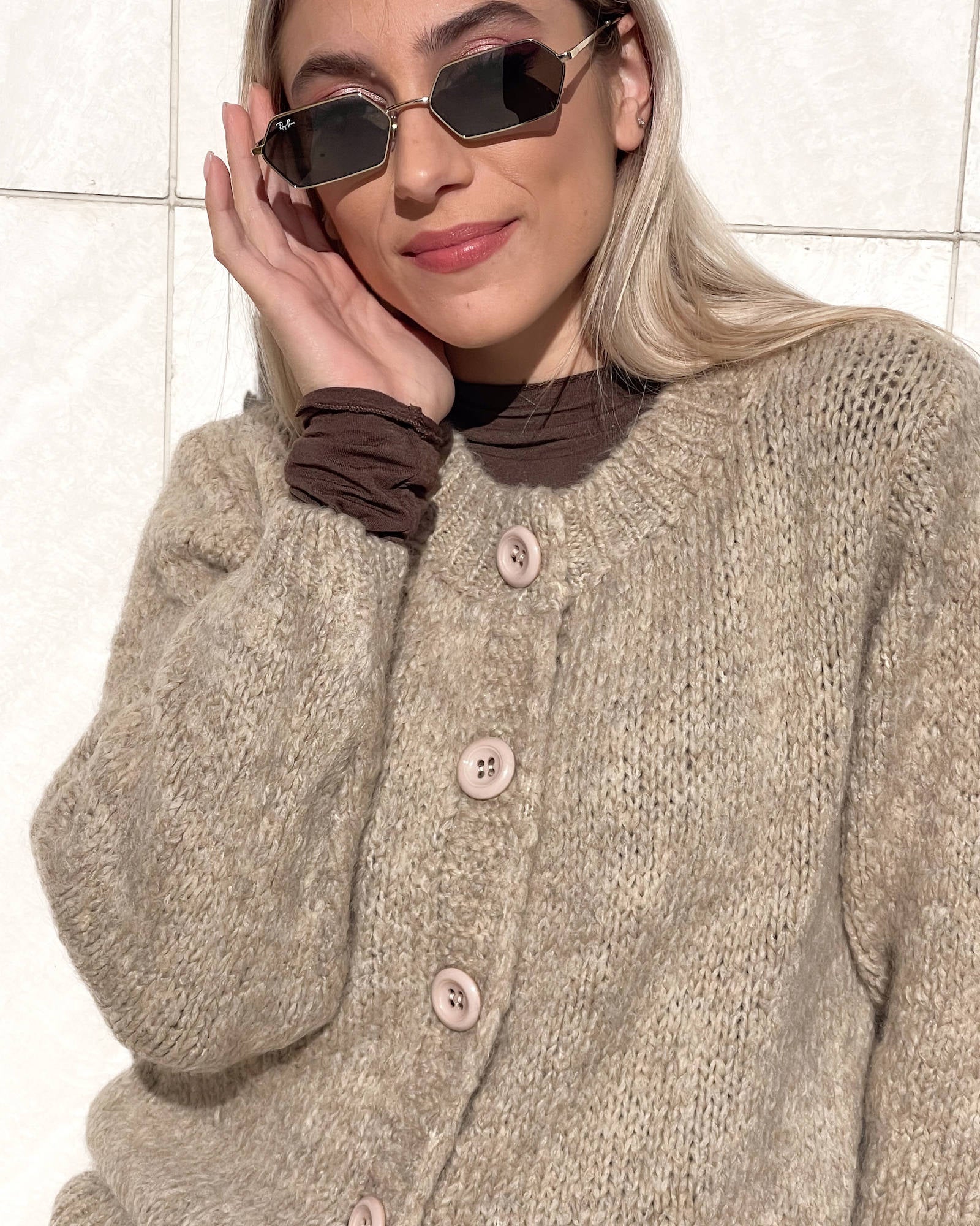 CARDIGAN KATRINA COMFY TAUPE