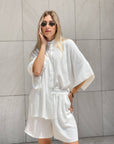 COMPLETO PAROS SHORT BIANCO