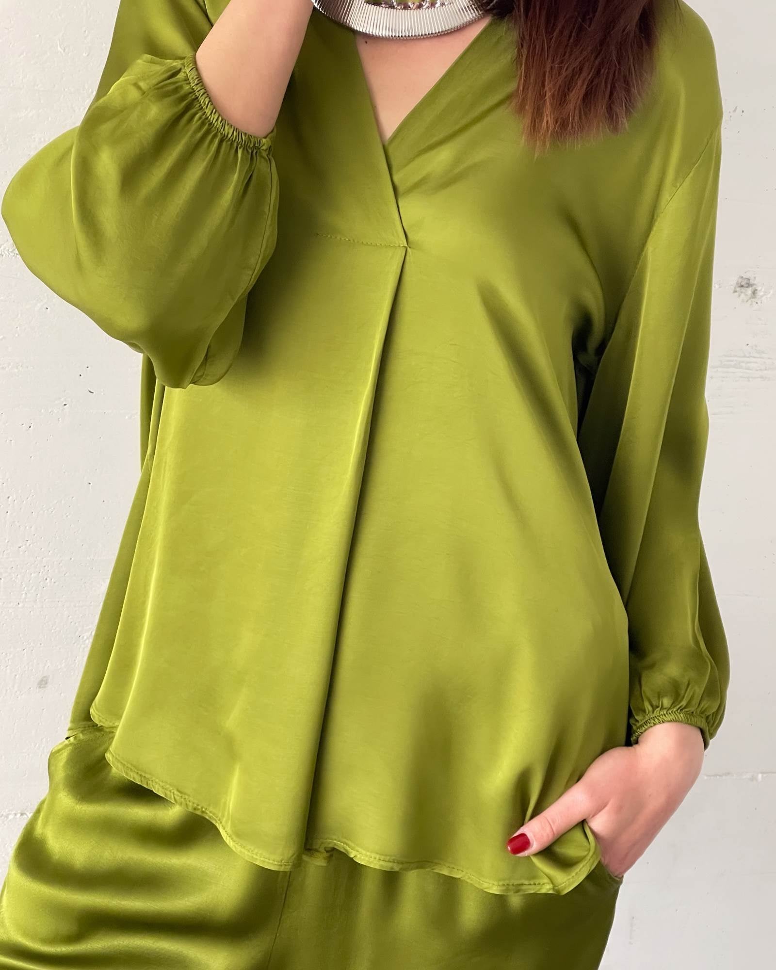 BLUSA KUBO VERDE ACIDO