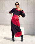 DRESS KYLE NERO ROSSO