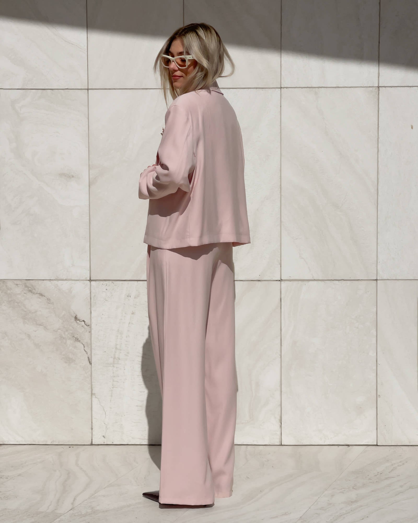 BLAZER CROPPED MEDLEY PINK LADY