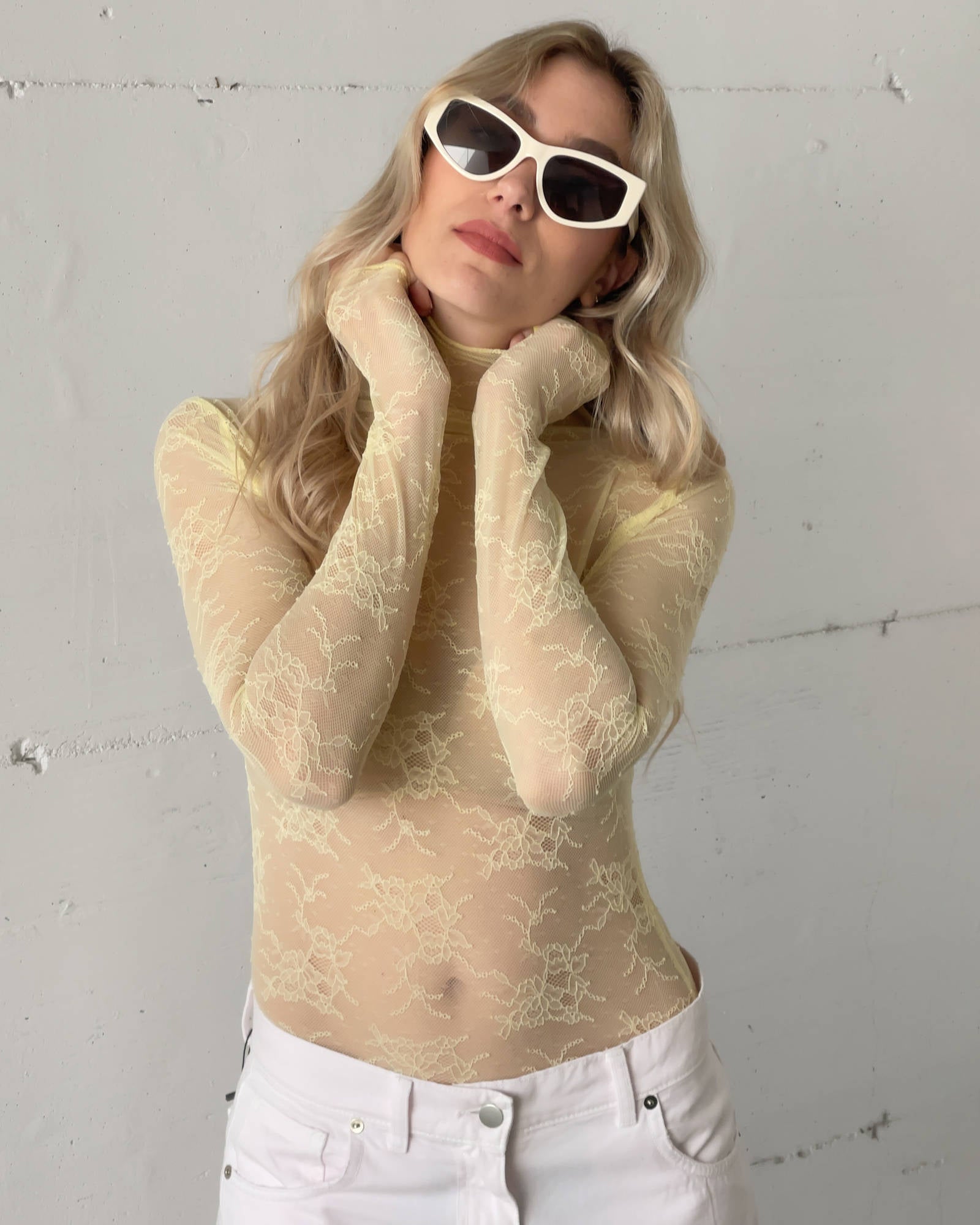 TOP IN PIZZO GIALLO BURRO