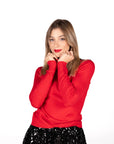 DOLCEVITA MARA IN MAGLIA FINE ROSSO