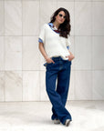 GILET IN MAGLIA SUNDAY PANNA ROYAL