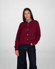 CARDIGAN LEA BORDEAUX