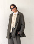 OVERSIZED DAMIAN BLAZER ARMY