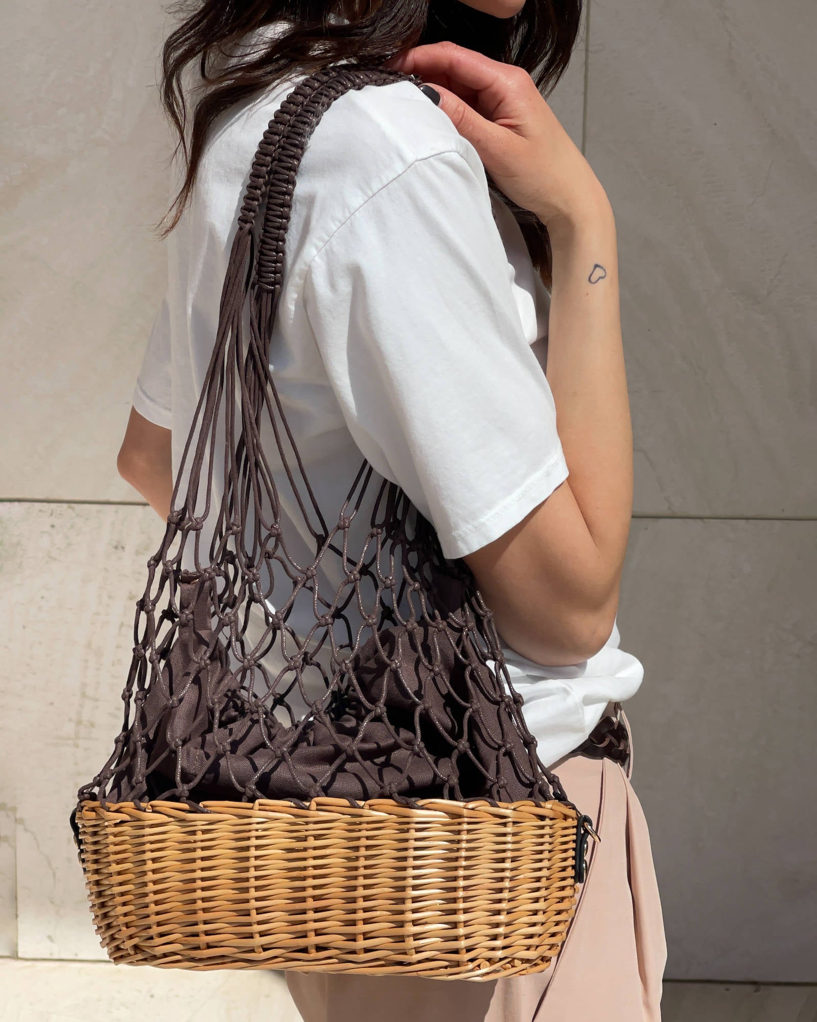 BORSA CESTINO NAKI CORDA