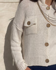 CARDIGAN IN MAGLIA ENNYE PANNA