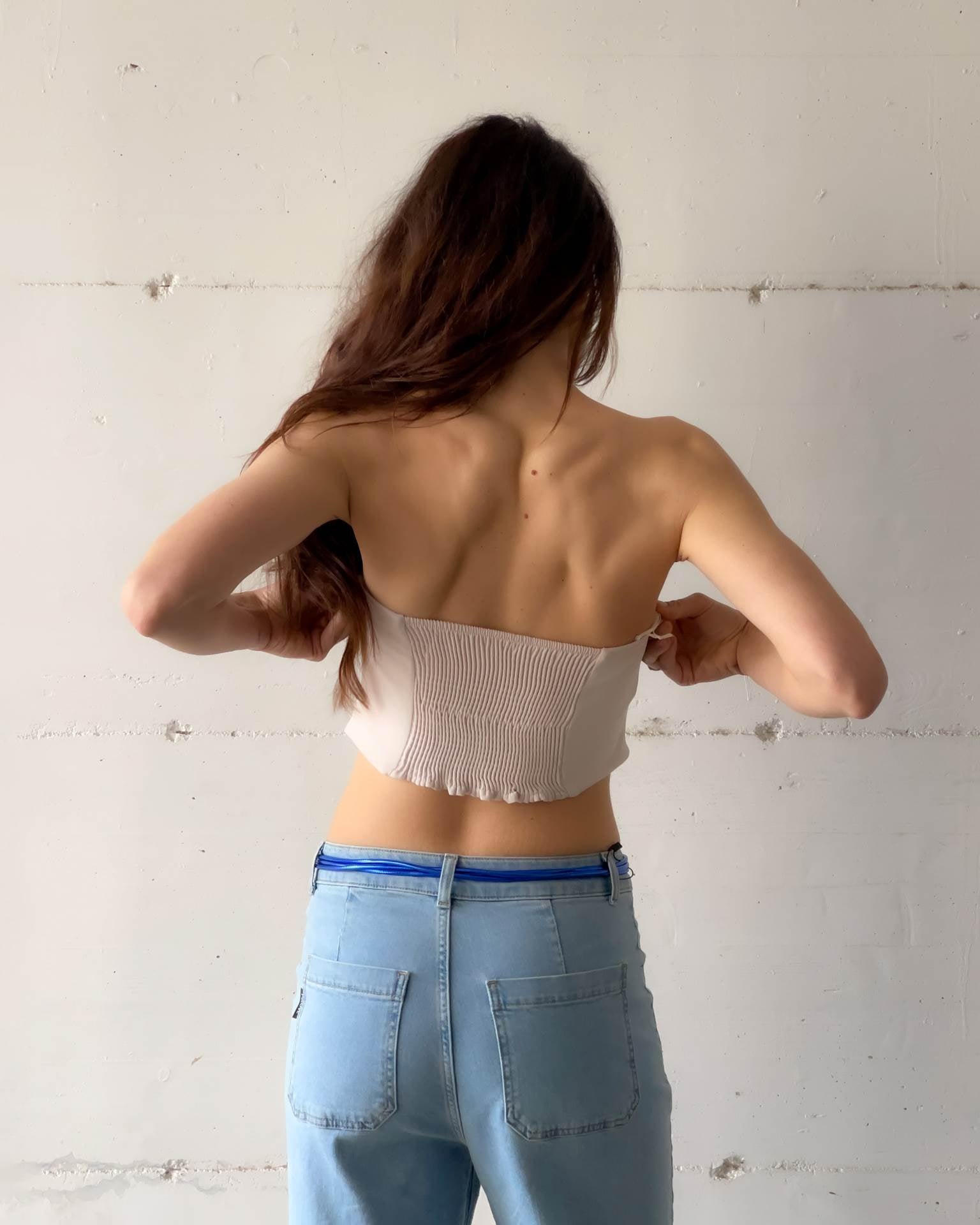 TOP SCOLLO A CUORE KONTATTO SCHIUMA