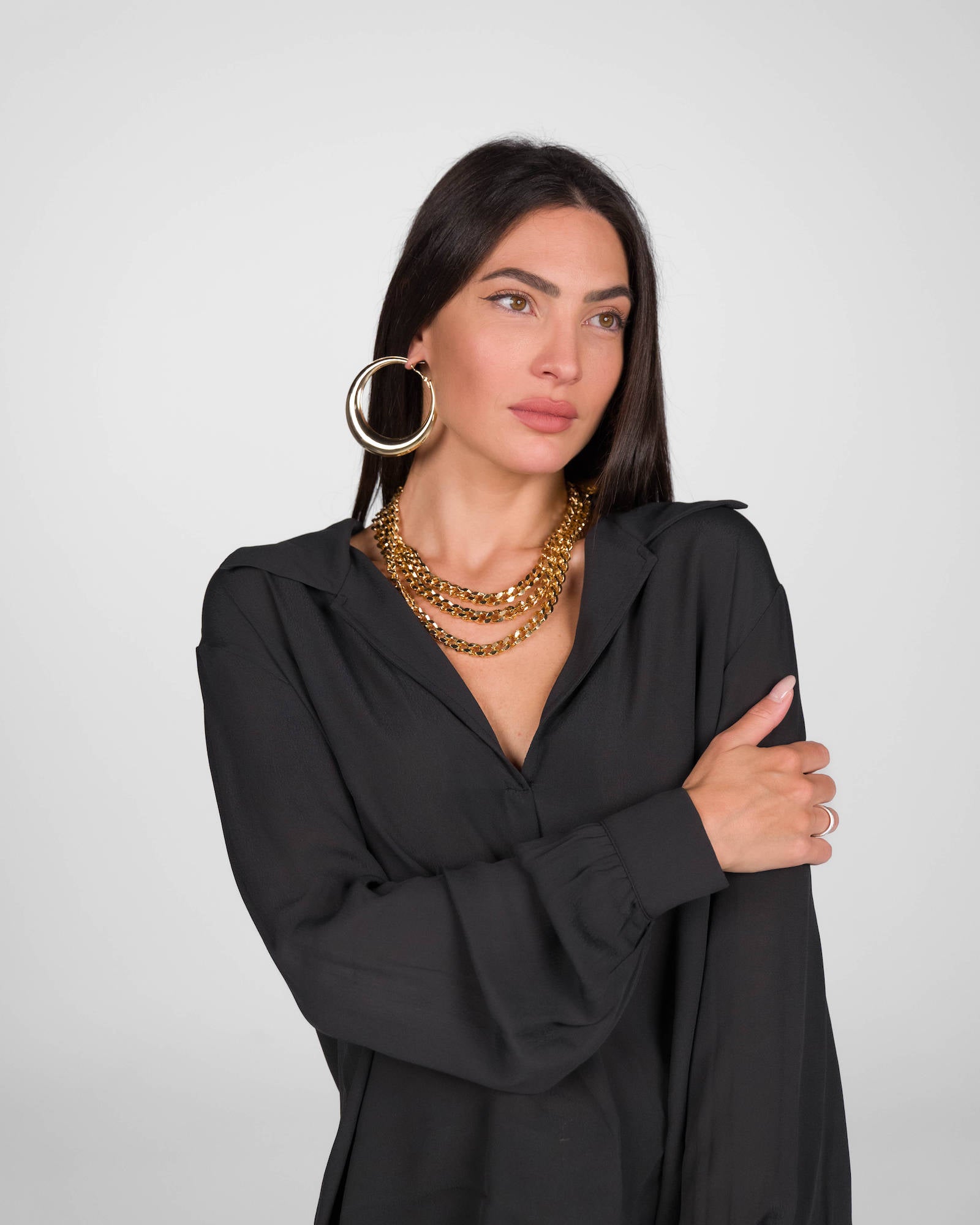 CAMICIA GIGLIO NERO