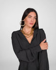 CAMICIA GIGLIO NERO